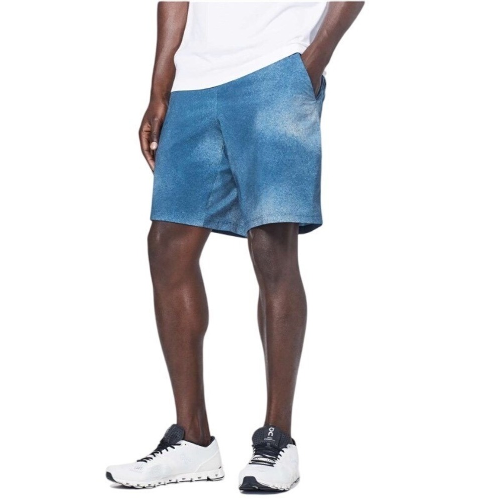 Lululemon Men's Pace Breaker Short 9" Ocean Spray Ice Grey Admiral Blue Size XL